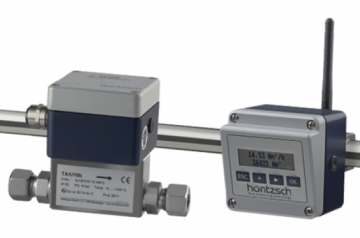 Hoentzsch Vane Wheel Flow Meter with tube - Measuring the flow rate and flow velocity in pipes and ducts, flow profiles, aerodynamic research, laminar flow, also at high gas temperatures, landfill gas, exhaust gas, flowing waters